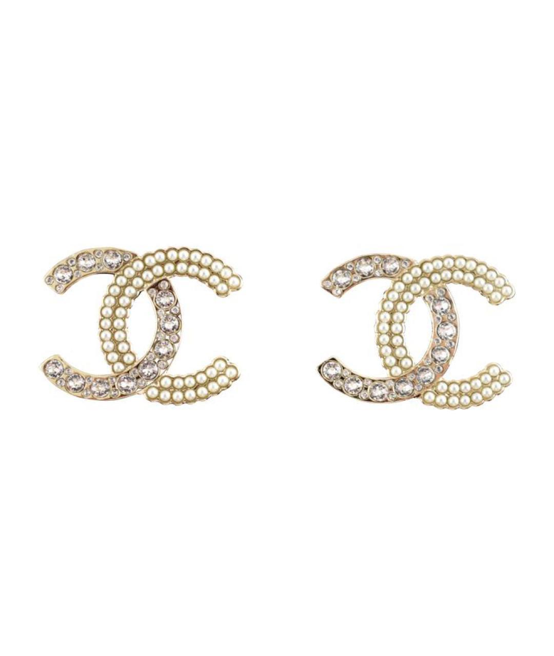 CHANEL Золотые серьги, фото 3
