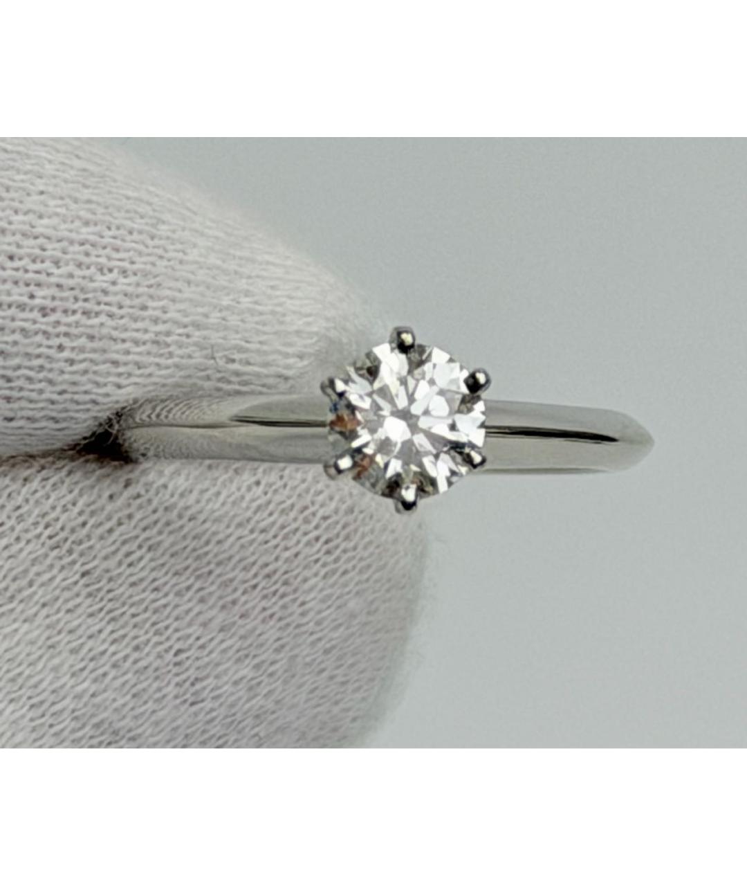 TIFFANY&CO Белое платиновое кольцо, фото 5