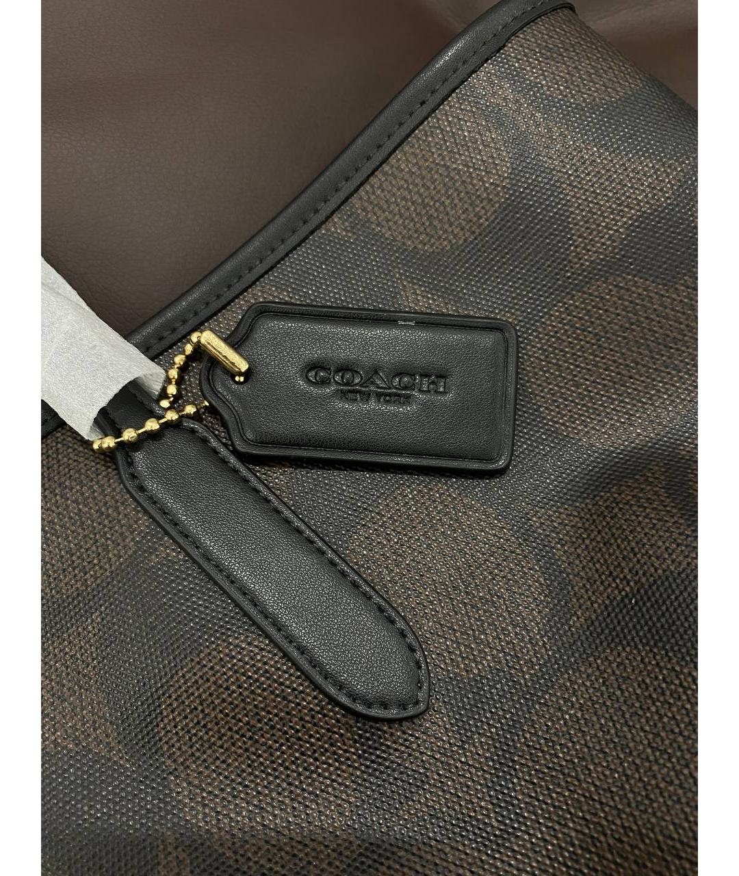 COACH Коричневая сумка тоут, фото 8