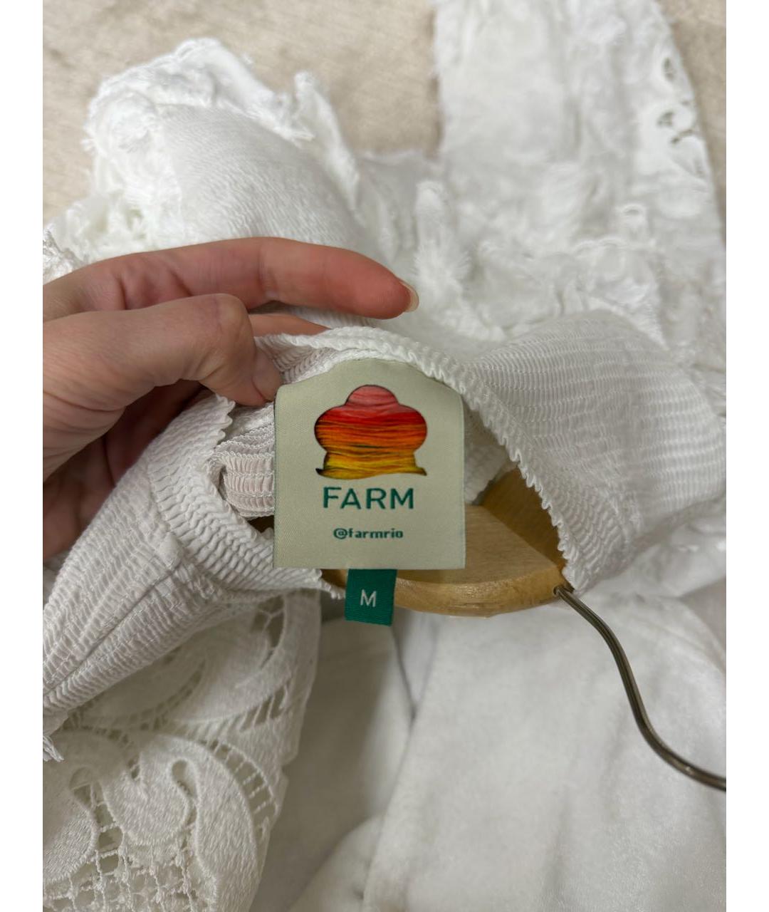 FARM RIO Белая кружевная рубашка, фото 3