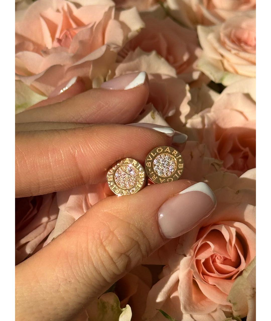 BVLGARI Золотые серьги из розового золота, фото 3