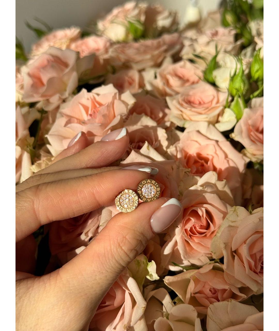 BVLGARI Золотые серьги из розового золота, фото 5