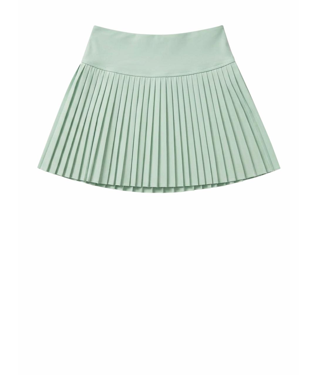ALO YOGA Салатовая юбка мини, фото 1