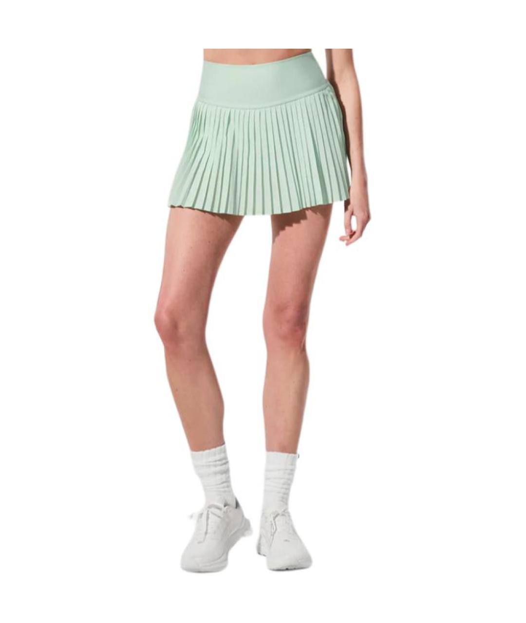 ALO YOGA Салатовая юбка мини, фото 2