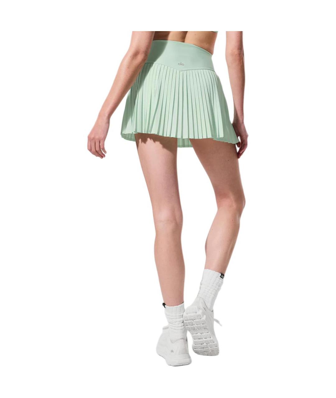 ALO YOGA Салатовая юбка мини, фото 3
