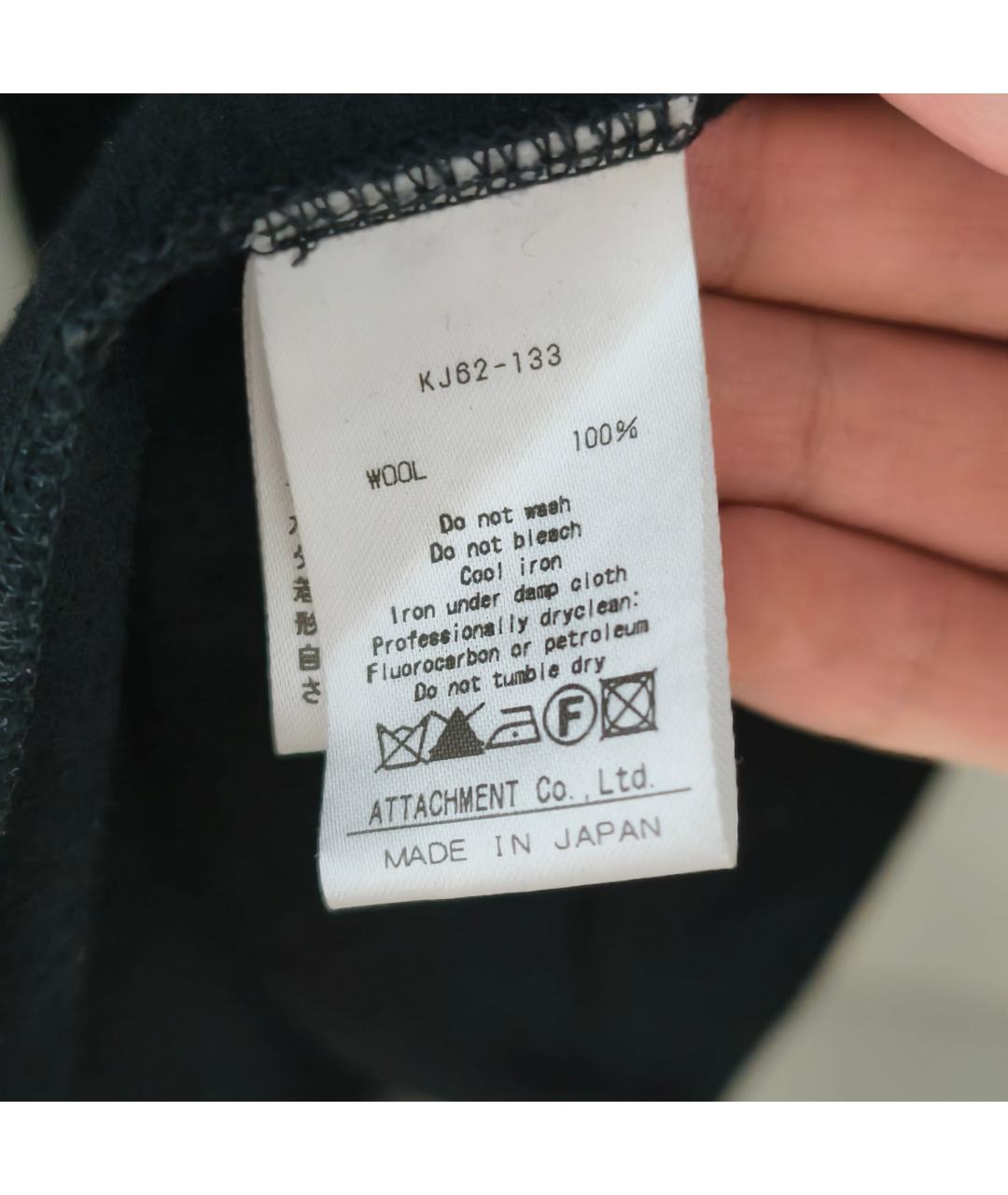 ATTACHMENT Черный шерстяной кардиган, фото 6