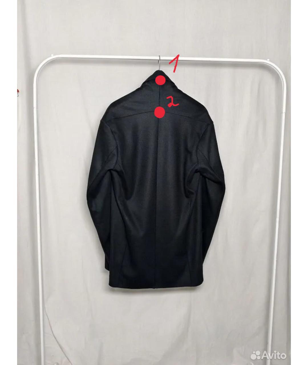 ATTACHMENT Черный шерстяной кардиган, фото 8