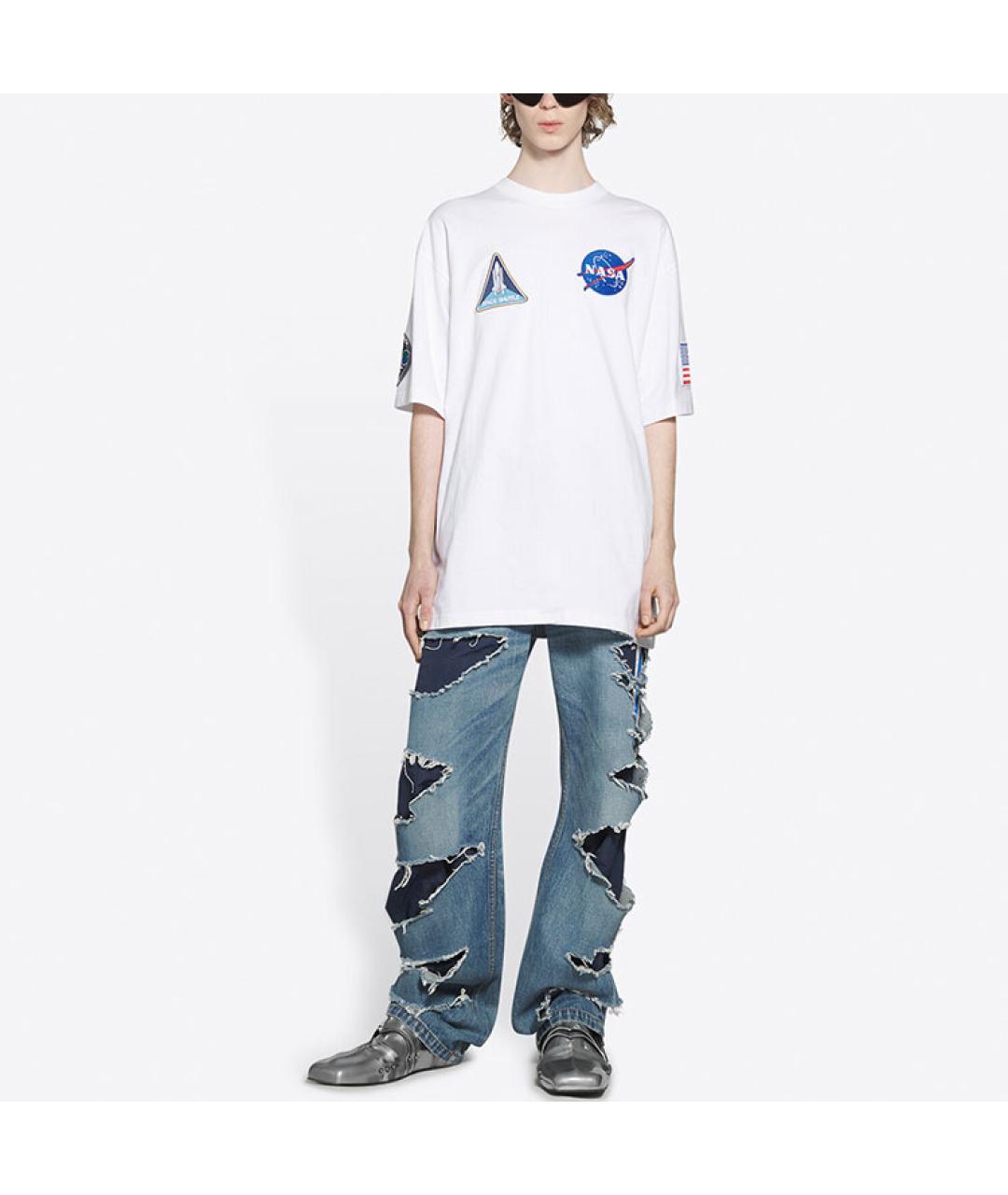 BALENCIAGA Белая футболка, фото 3