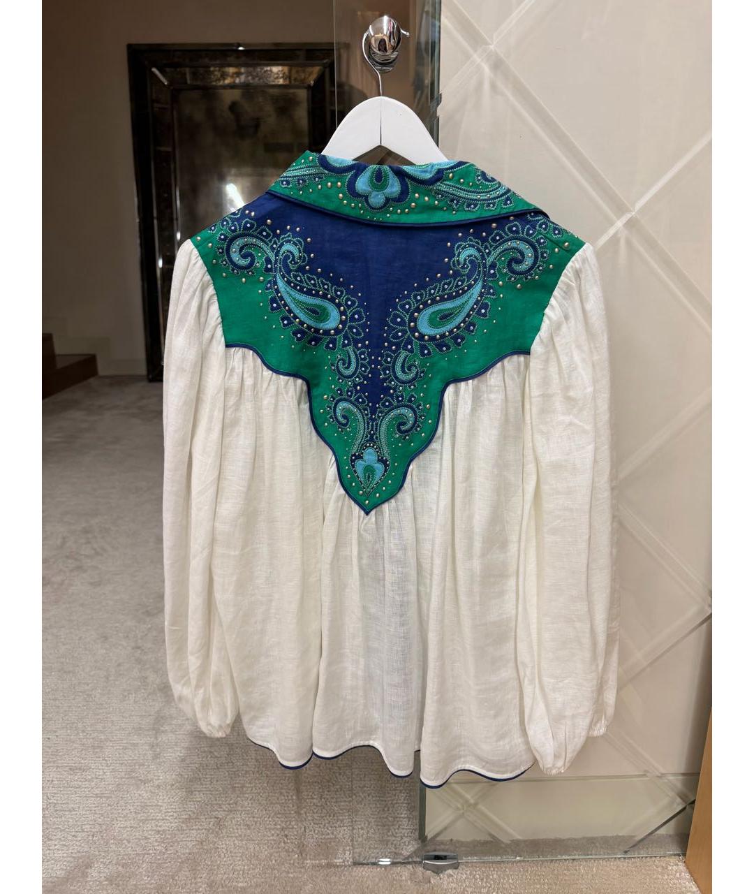 ZIMMERMANN Белая блузы, фото 3