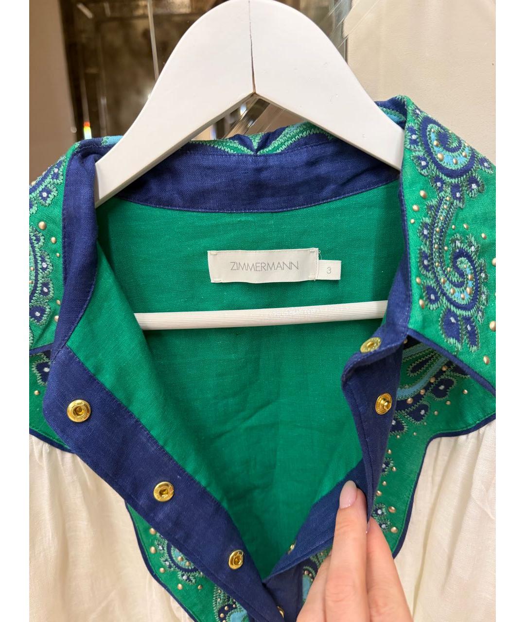 ZIMMERMANN Белая блузы, фото 2