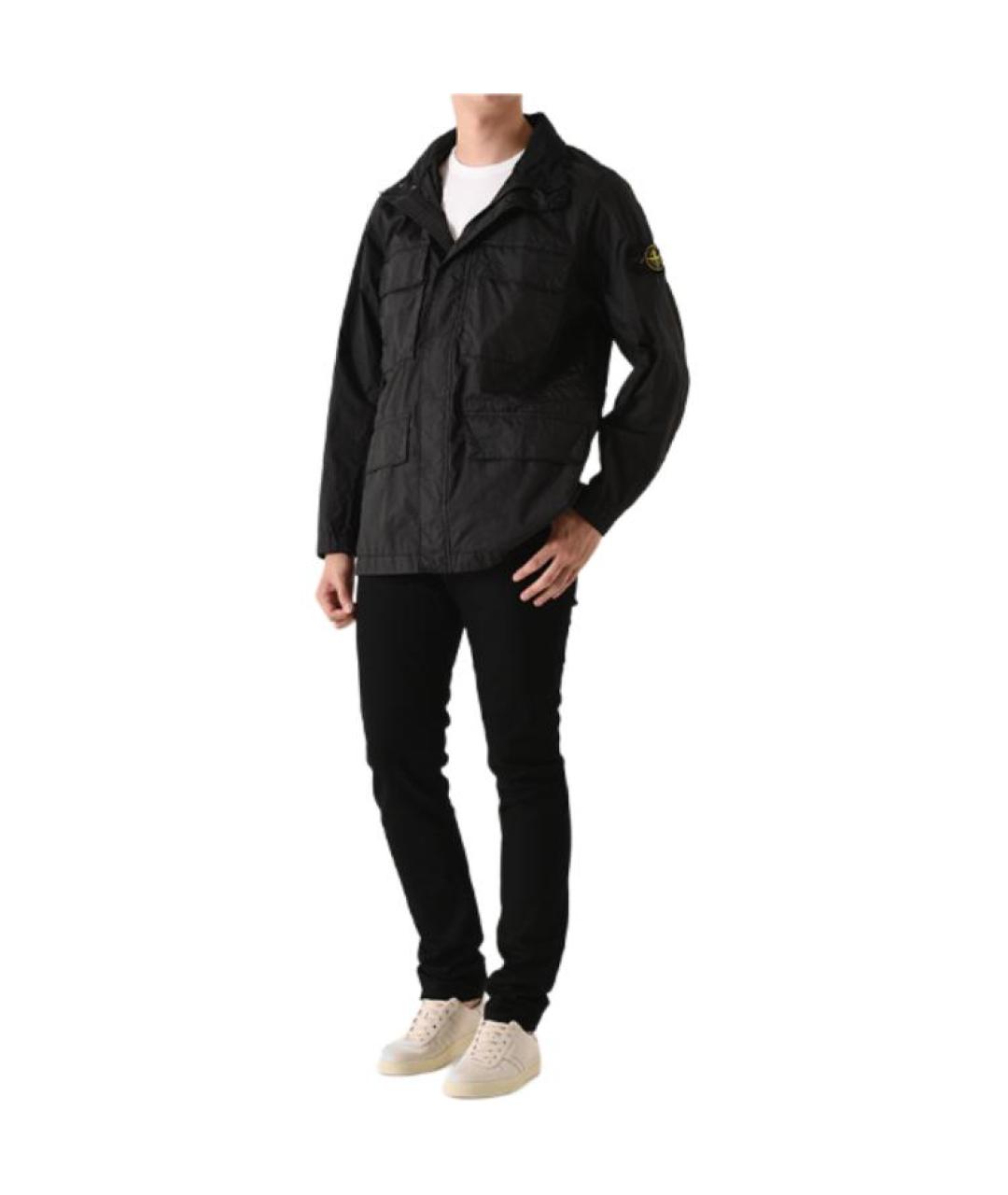 STONE ISLAND Черная куртка, фото 2