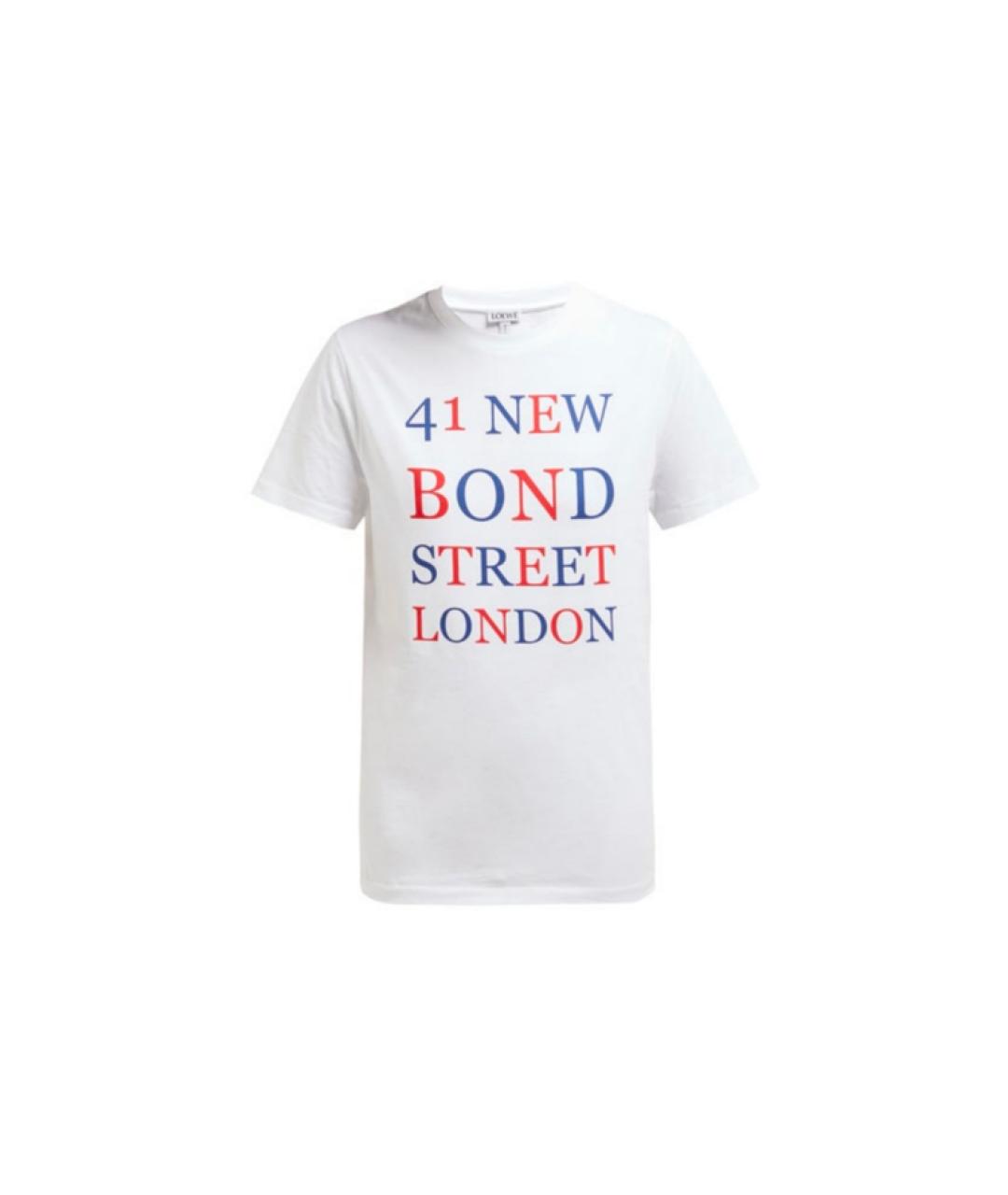 LOEWE Белая хлопковая футболка, фото 6