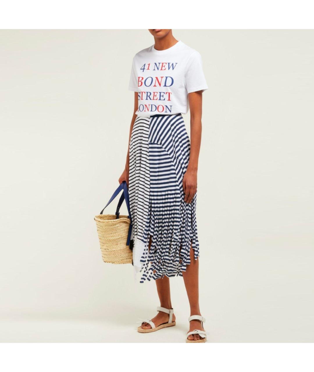 LOEWE Белая хлопковая футболка, фото 2