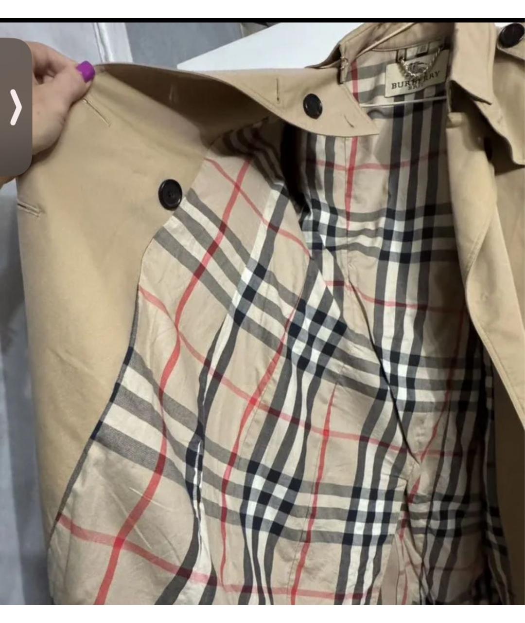 BURBERRY Бежевый тренч/плащ, фото 3