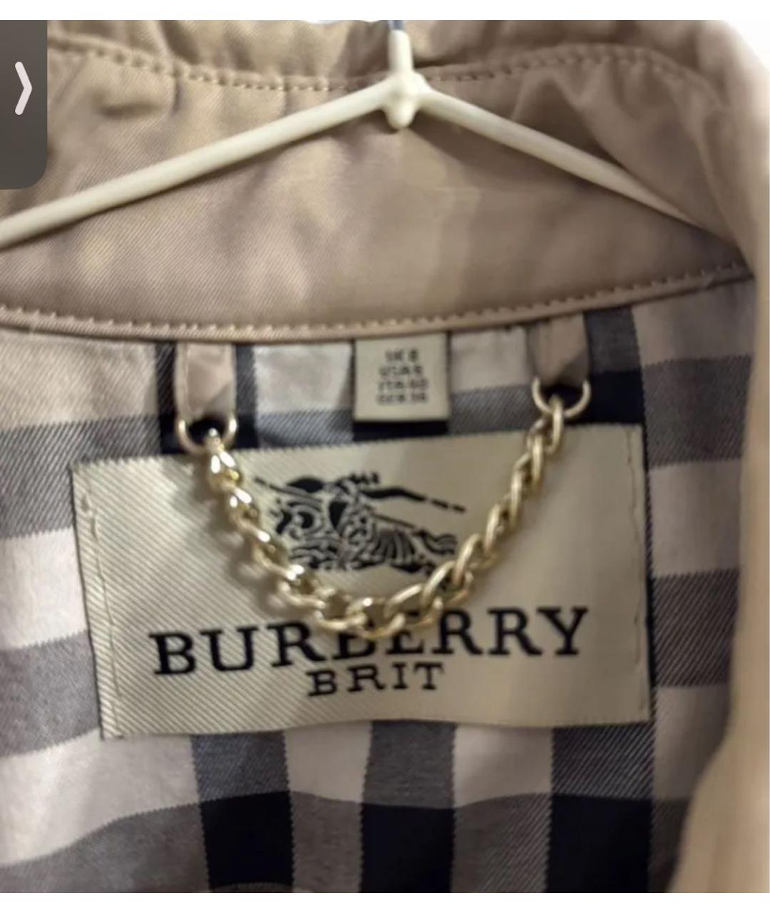BURBERRY Бежевый тренч/плащ, фото 6