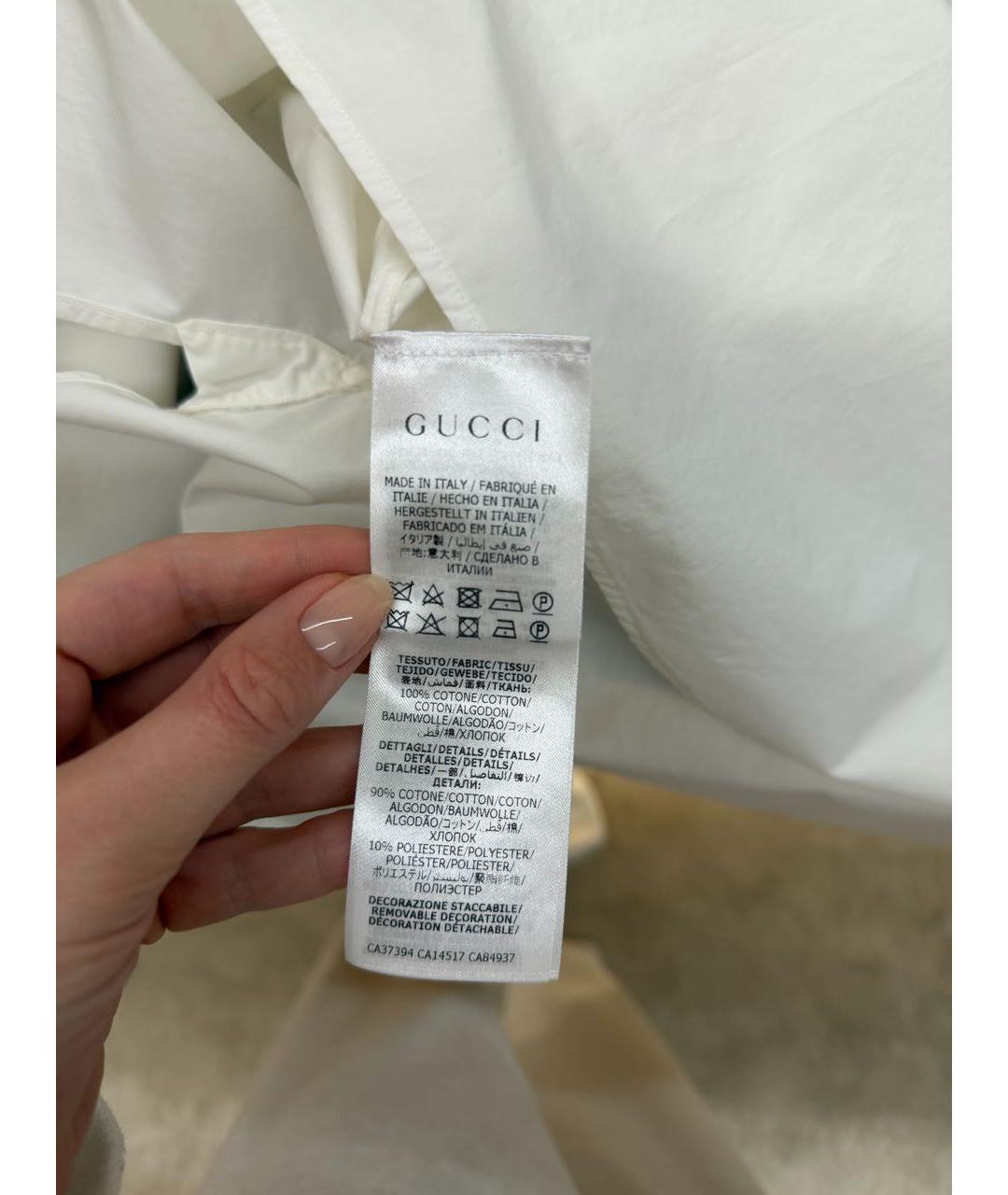 GUCCI Белая блузы, фото 4