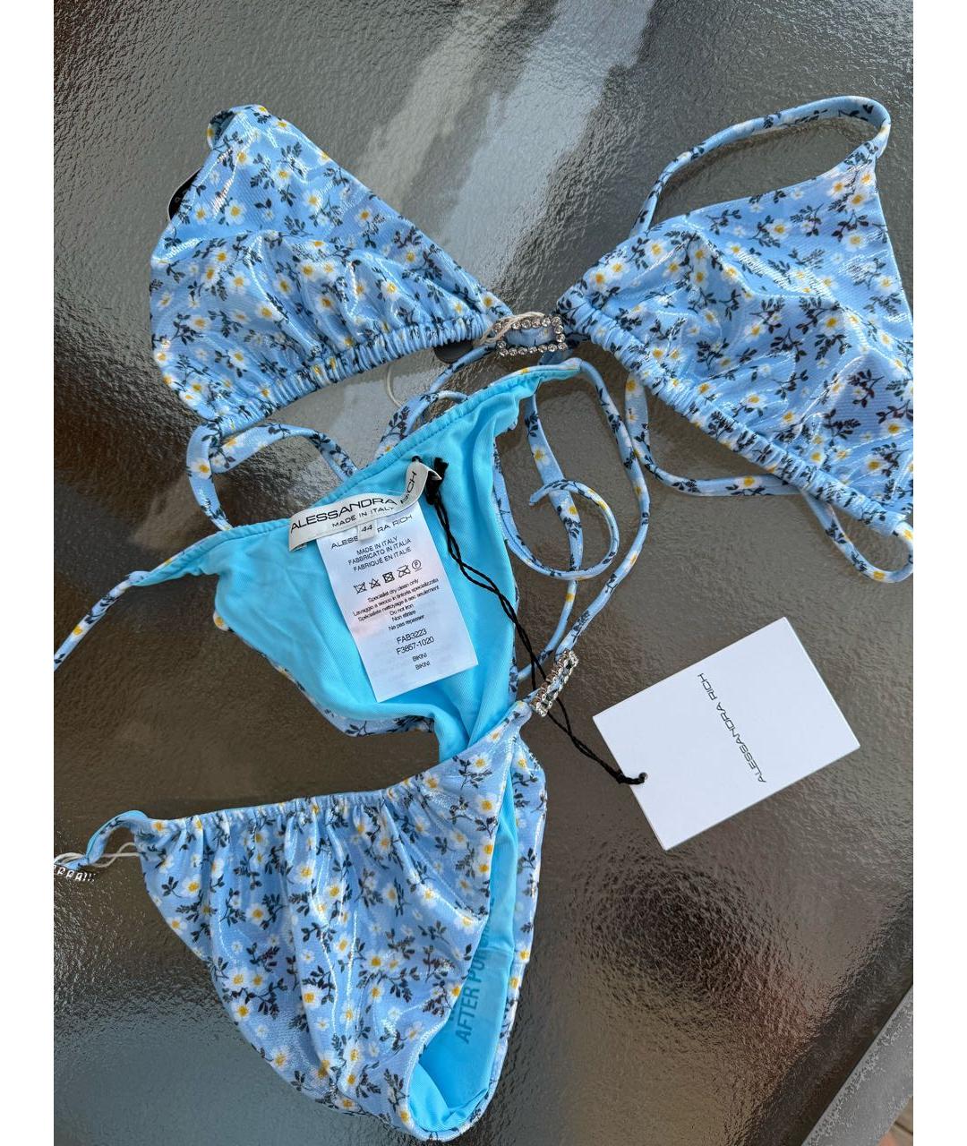 ALESSANDRA RICH Голубой купальник, фото 2