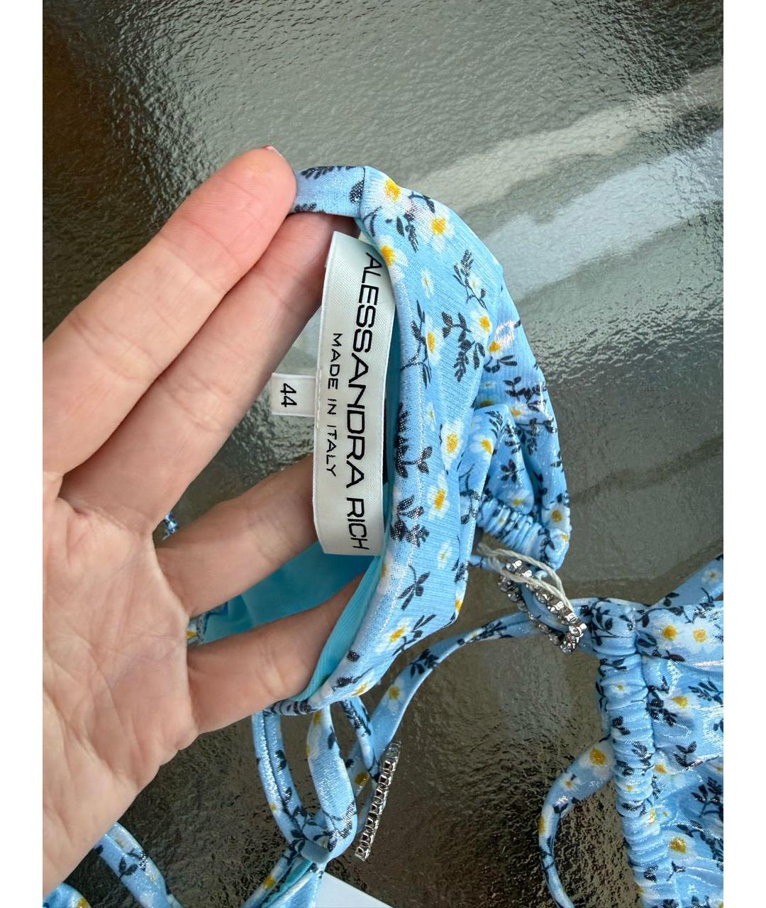 ALESSANDRA RICH Голубой купальник, фото 7