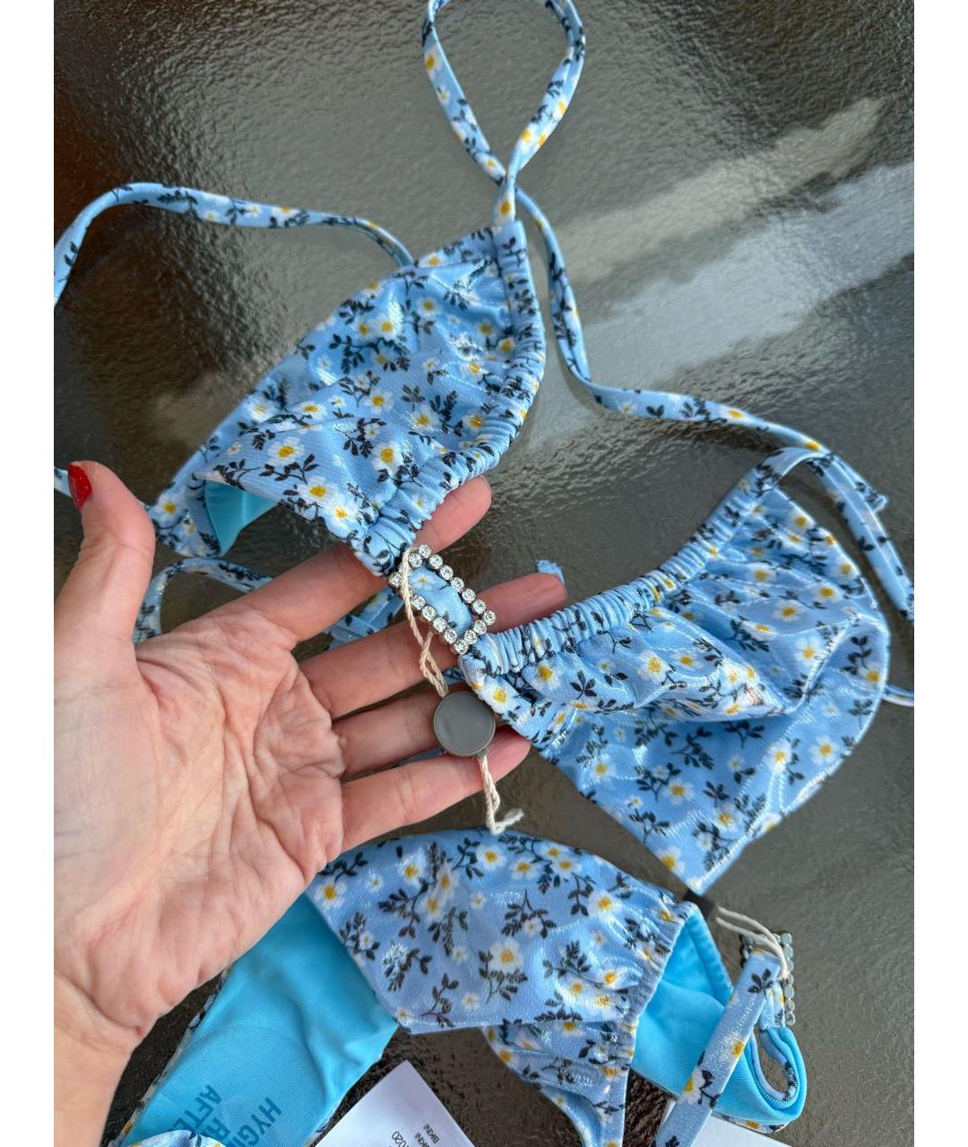 ALESSANDRA RICH Голубой купальник, фото 4