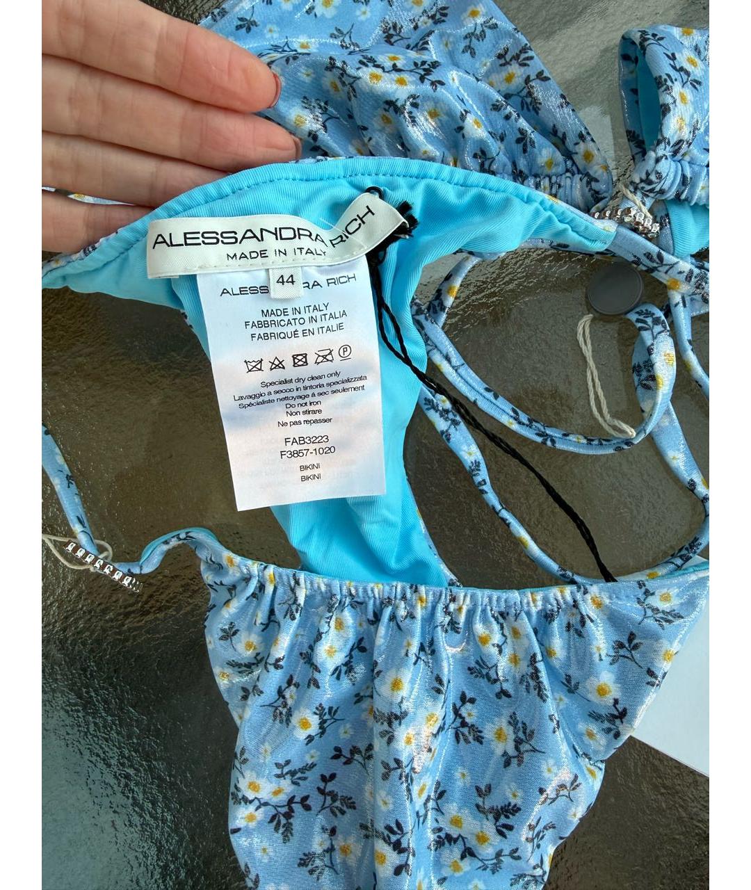 ALESSANDRA RICH Голубой купальник, фото 6