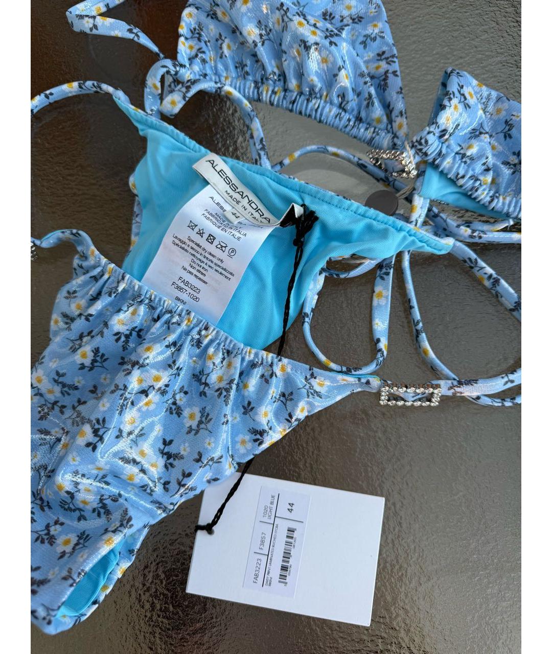 ALESSANDRA RICH Голубой купальник, фото 5