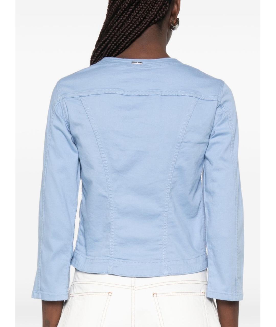 LIU JO Синяя хлопковая куртка, фото 2