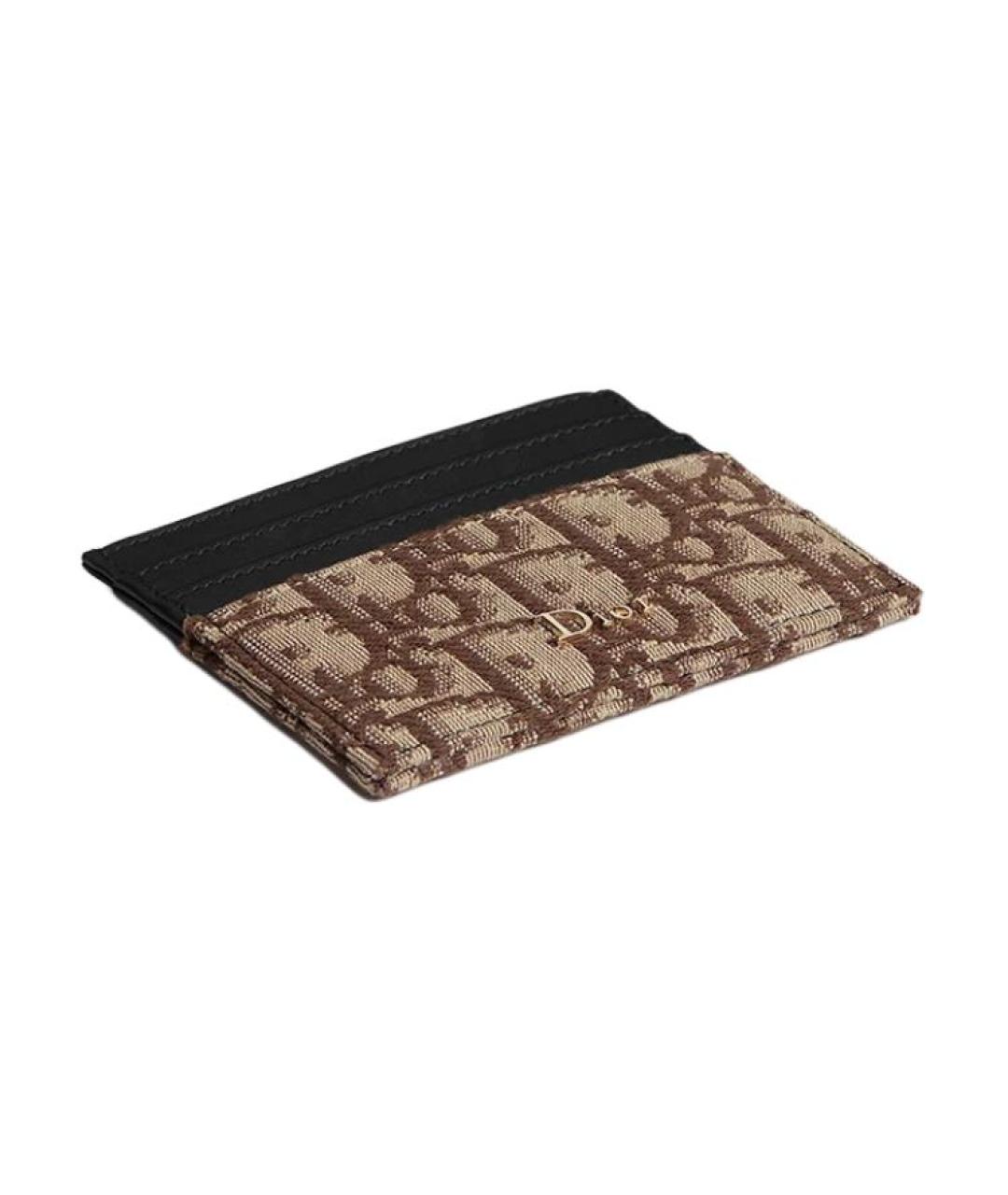 CHRISTIAN DIOR Коричневый кардхолдер, фото 3