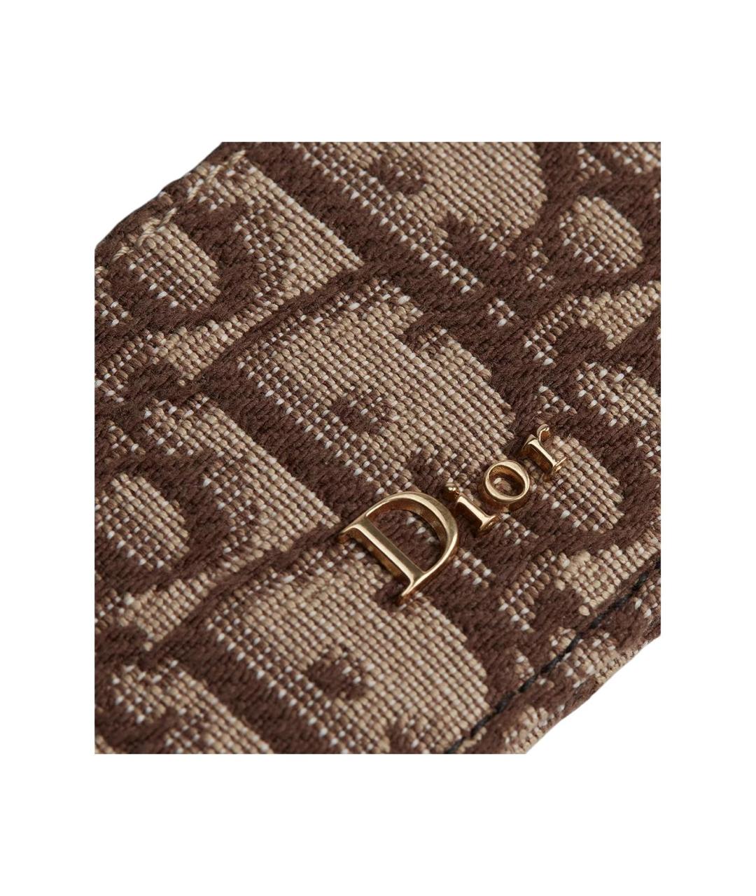 CHRISTIAN DIOR Коричневый кардхолдер, фото 4