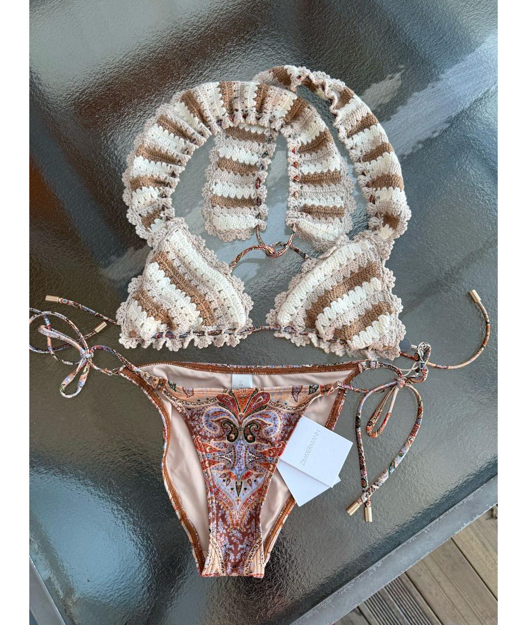 ZIMMERMANN Бежевый купальник, фото 2