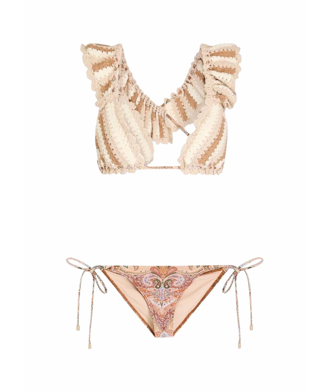 ZIMMERMANN Бежевый купальник, фото 1