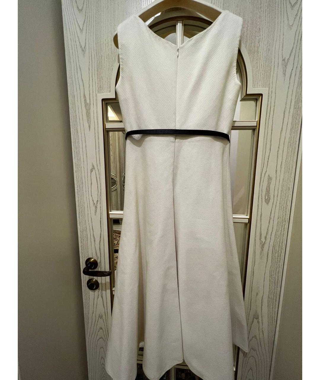 CHRISTIAN DIOR Белое хлопковое коктейльное платье, фото 2