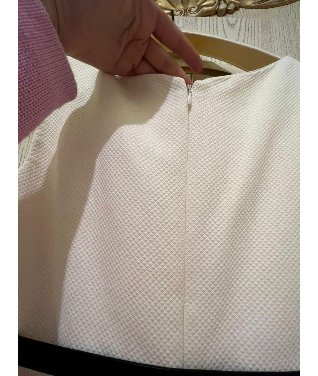 CHRISTIAN DIOR Белое хлопковое коктейльное платье, фото 5