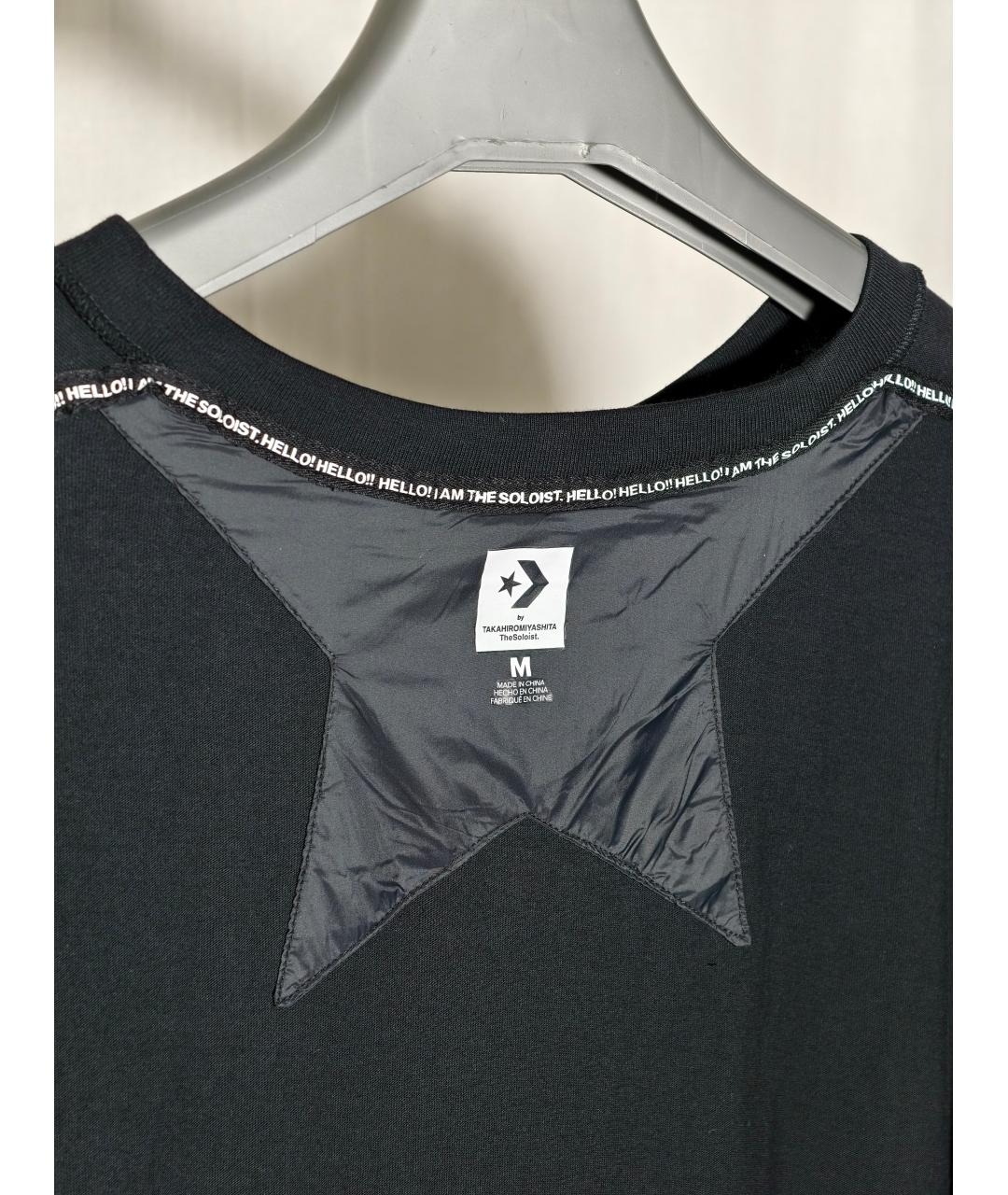 TAKAHIROMIYASHITA THE SOLOIST Черная хлопковая футболка, фото 3