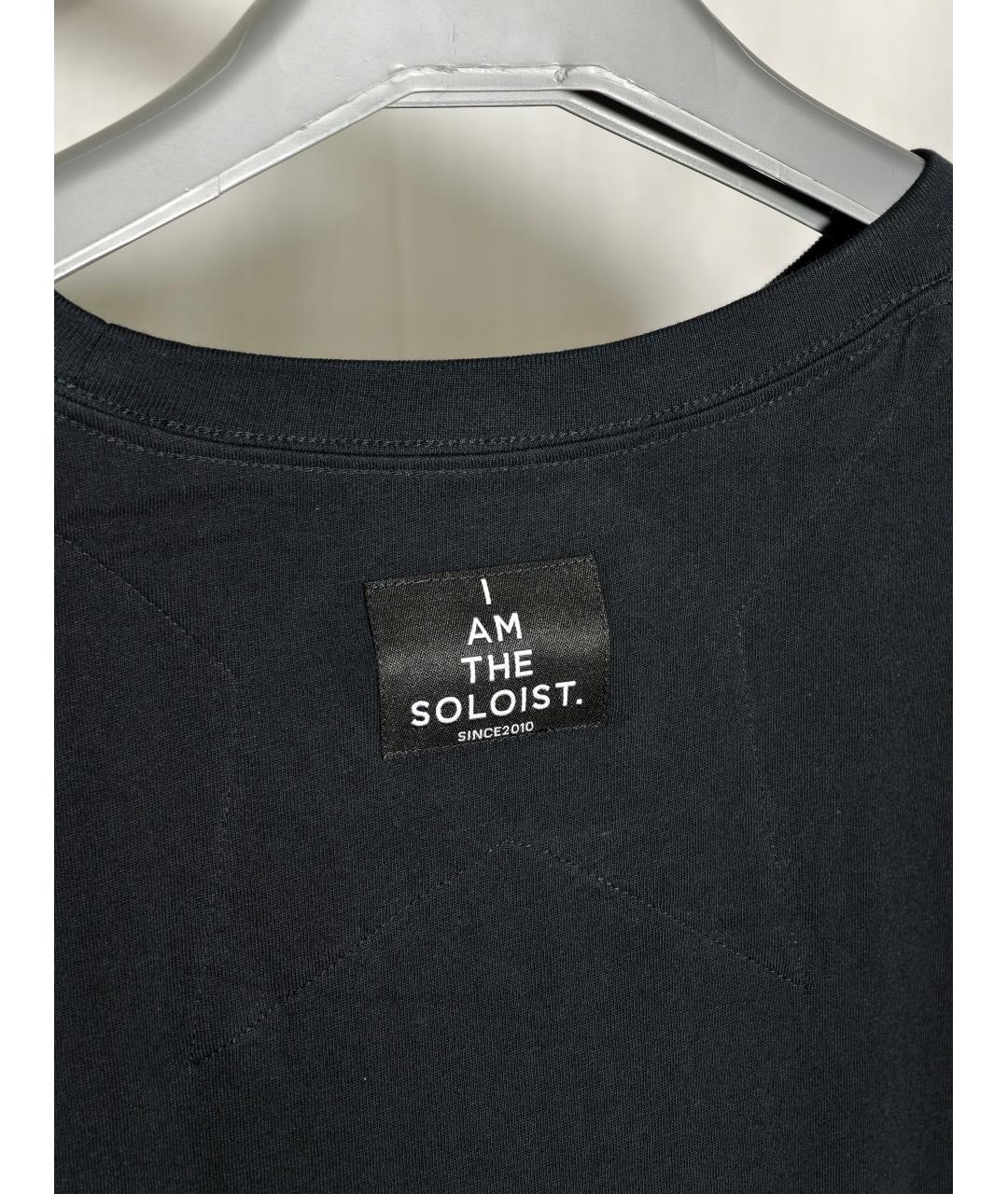 TAKAHIROMIYASHITA THE SOLOIST Черная хлопковая футболка, фото 8