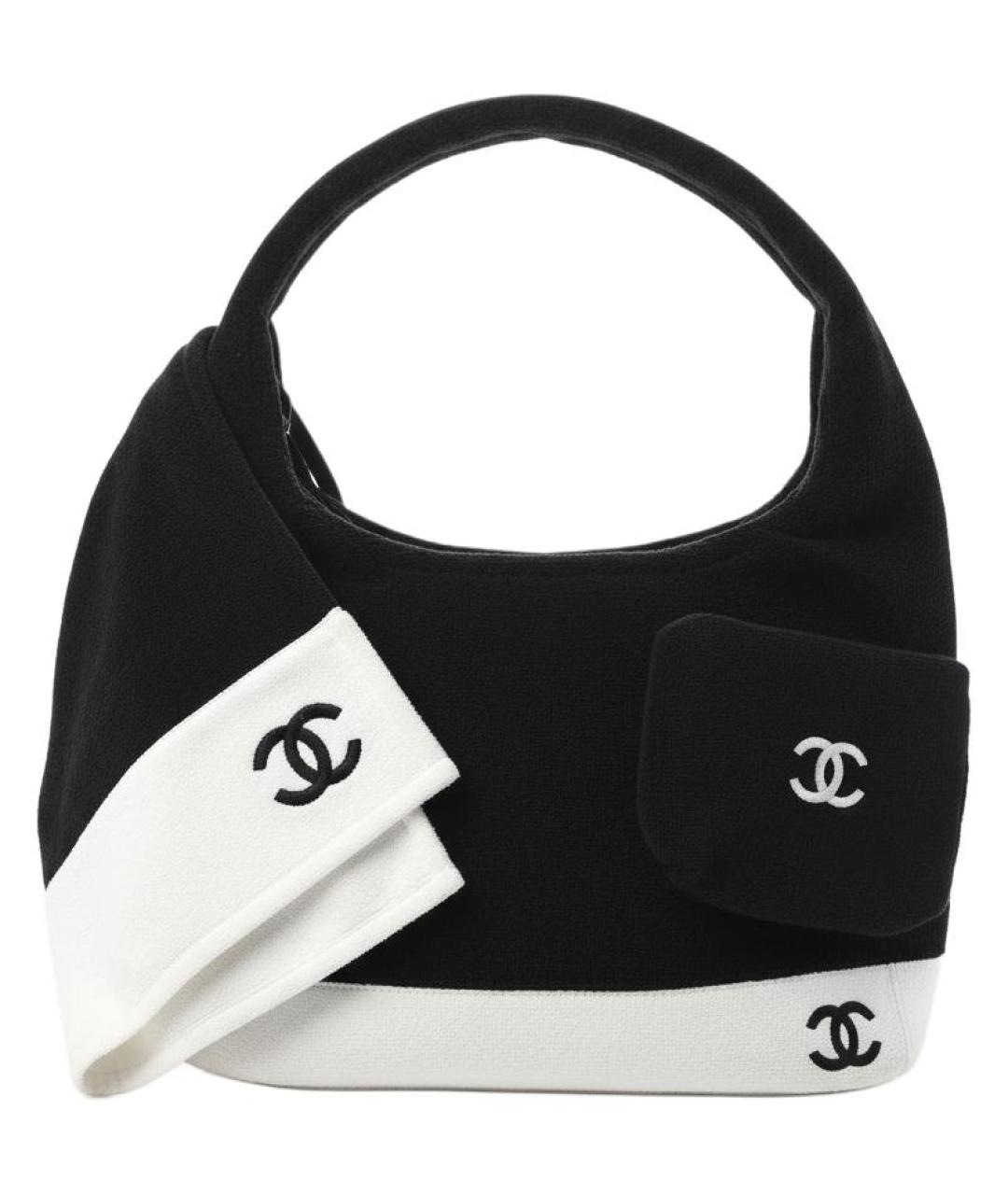 CHANEL Черная сумка с короткими ручками, фото 1