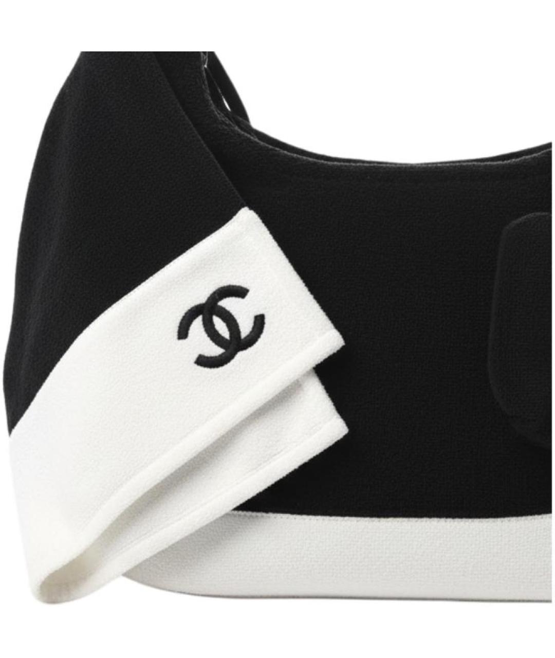 CHANEL Черная сумка с короткими ручками, фото 5