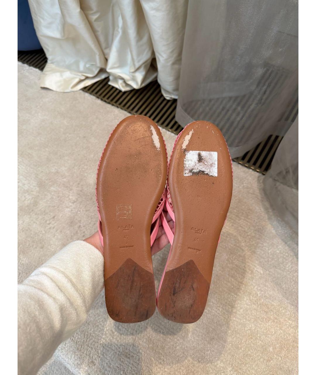 ALAIA Розовые сандалии, фото 3
