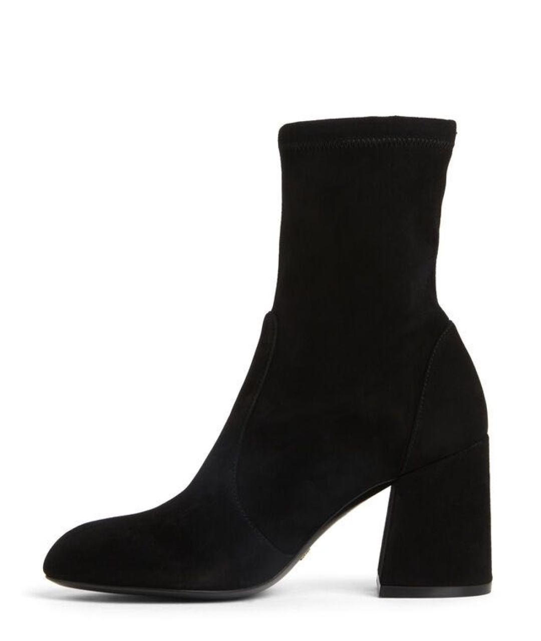 STUART WEITZMAN Черные замшевые ботильоны, фото 3
