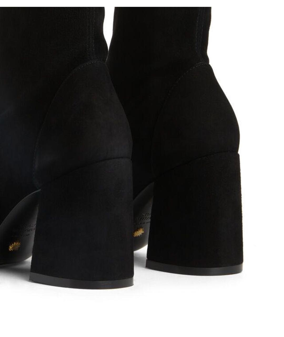 STUART WEITZMAN Черные замшевые ботильоны, фото 6
