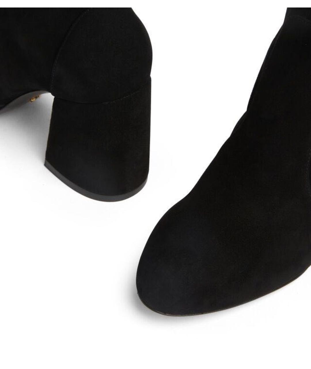 STUART WEITZMAN Черные замшевые ботильоны, фото 5