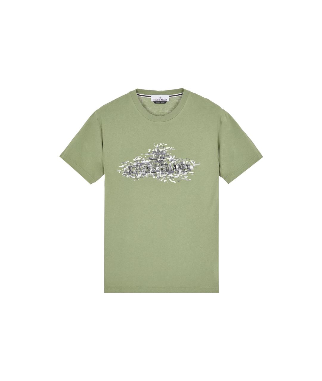 STONE ISLAND Зеленая футболка, фото 3
