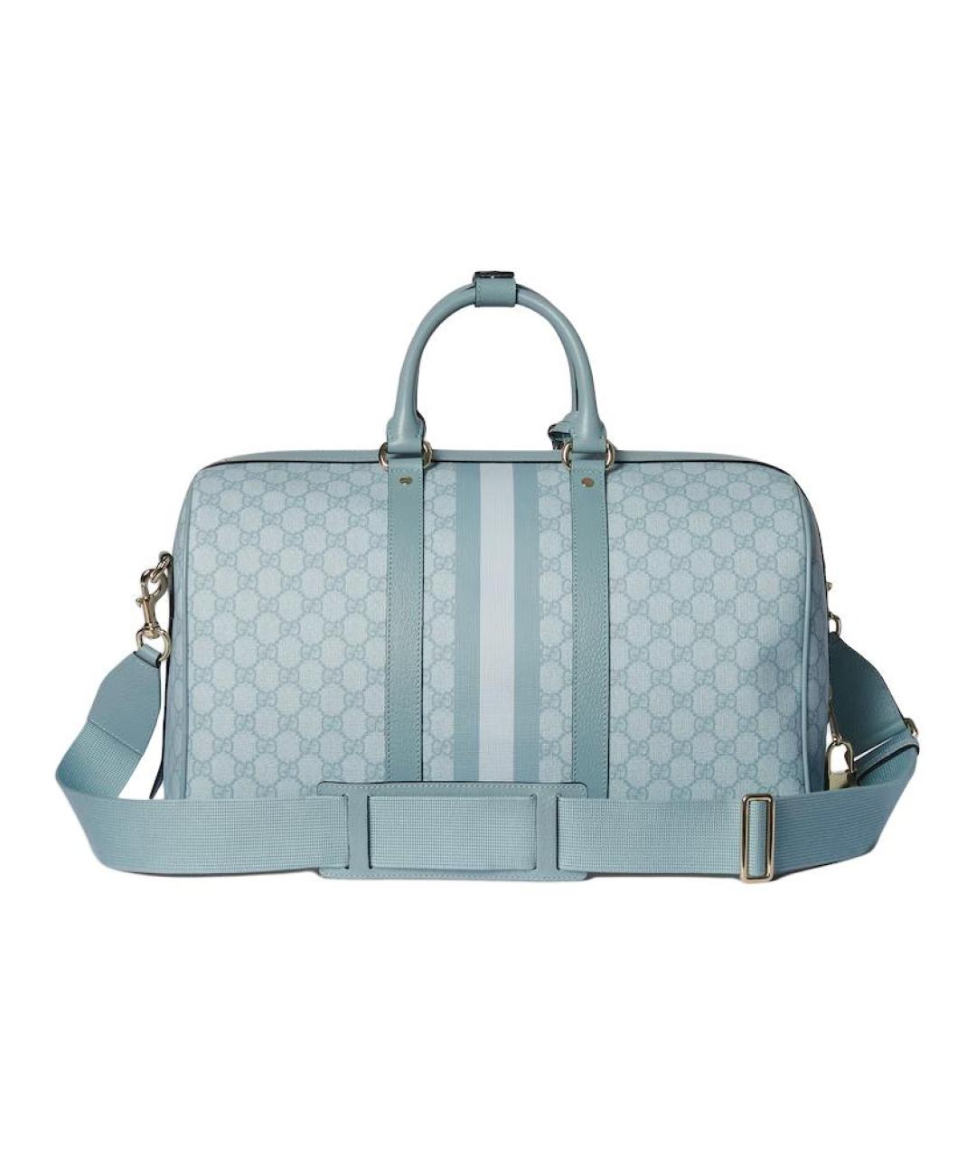 GUCCI Голубая дорожная/спортивная сумка, фото 4