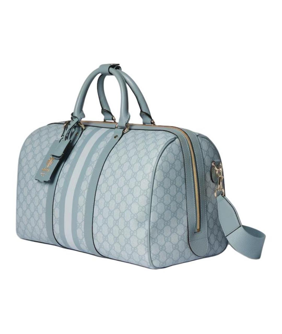 GUCCI Голубая дорожная/спортивная сумка, фото 2