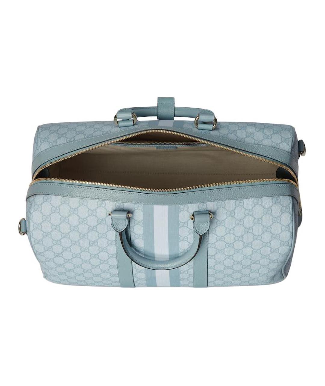 GUCCI Голубая дорожная/спортивная сумка, фото 5