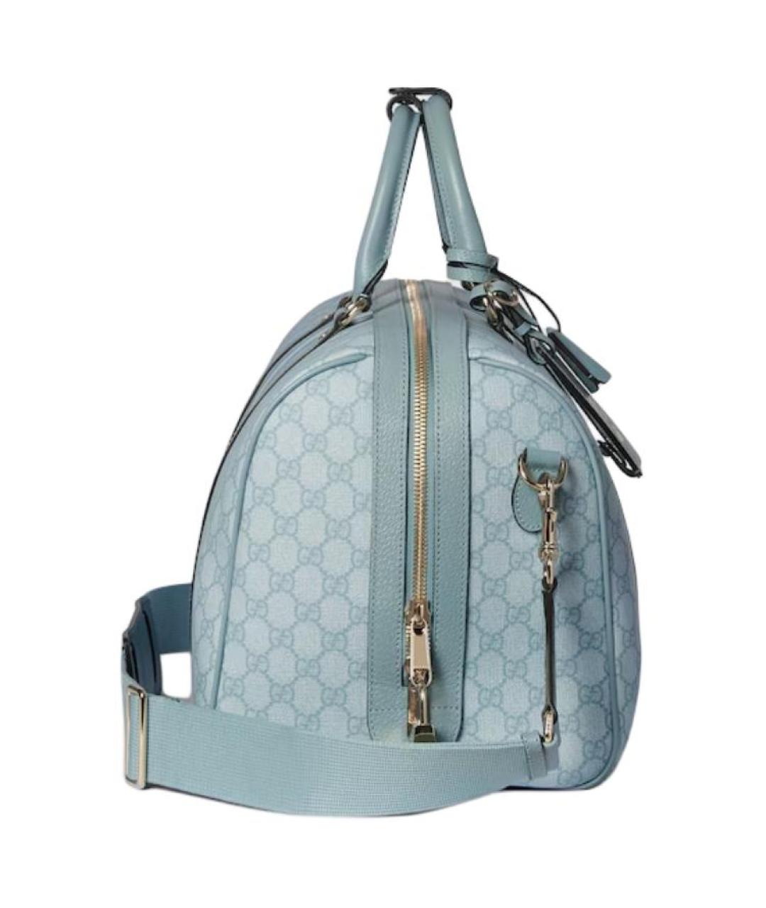 GUCCI Голубая дорожная/спортивная сумка, фото 3