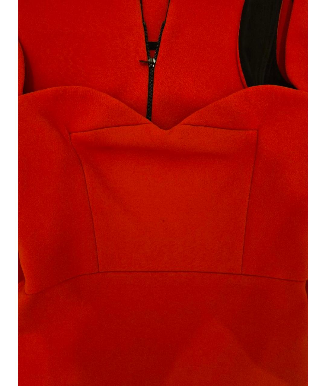 VICTORIA BECKHAM Красное коктейльное платье, фото 4