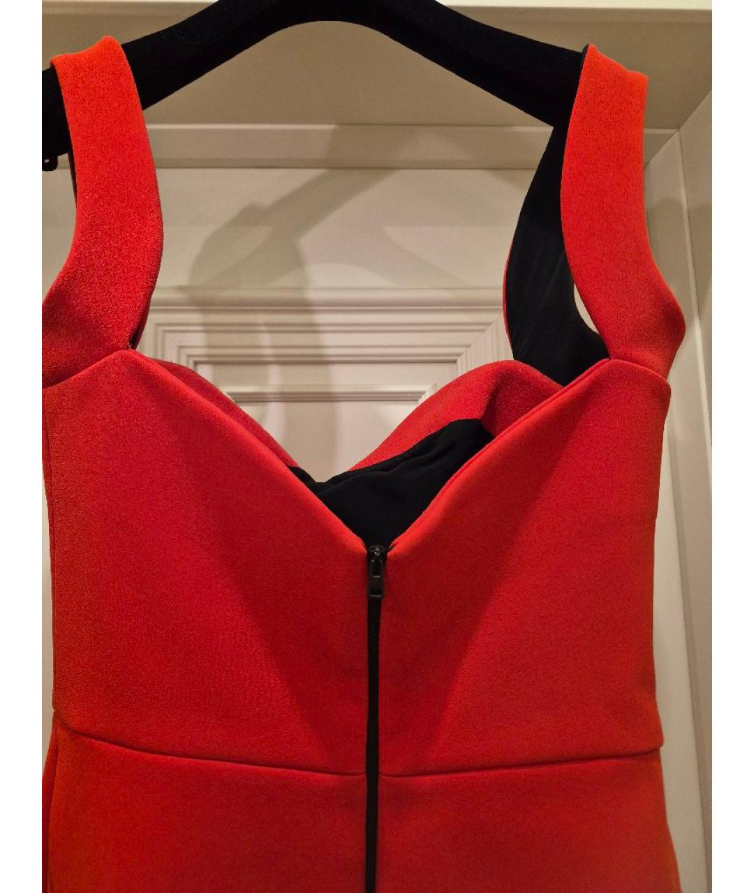 VICTORIA BECKHAM Красное коктейльное платье, фото 3