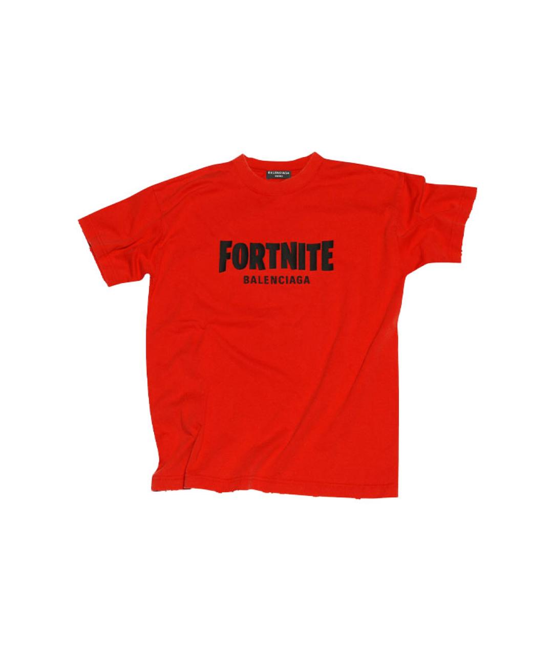 BALENCIAGA Красная футболка, фото 6