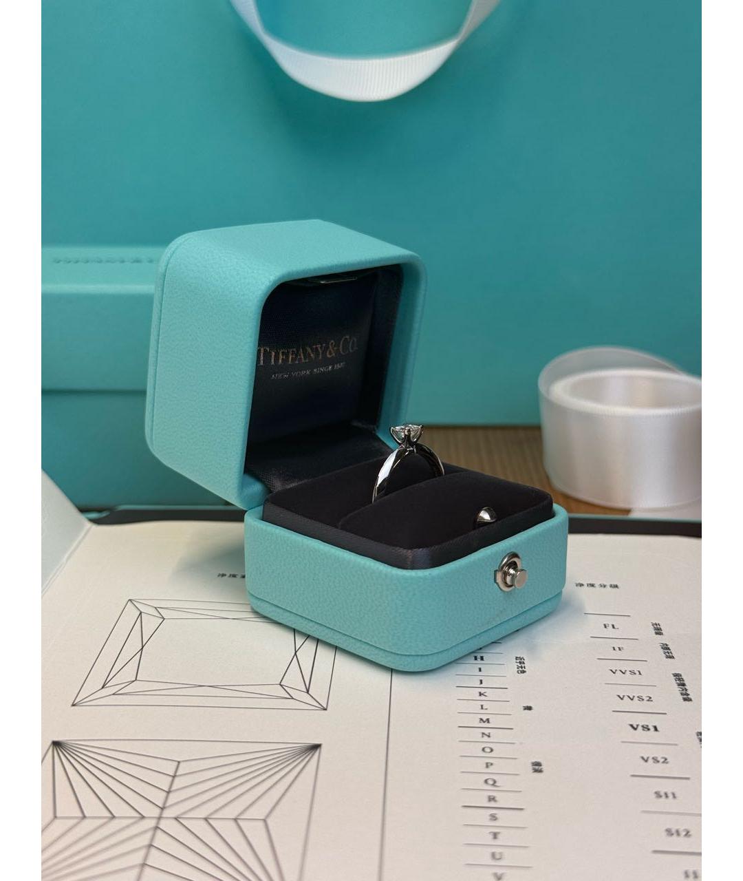 TIFFANY&CO Серебряное платиновое кольцо, фото 5