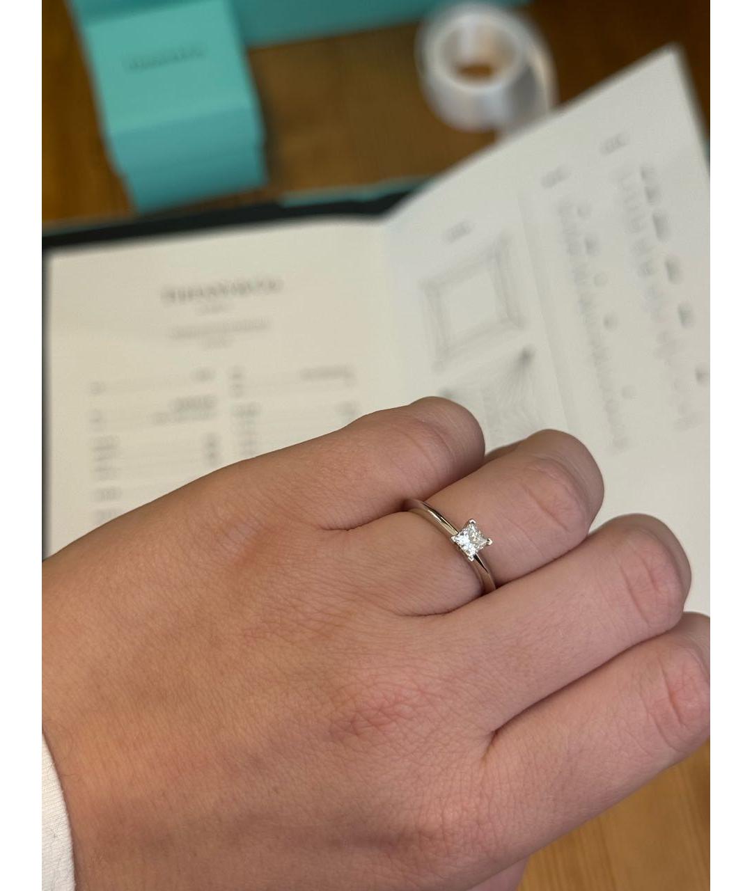 TIFFANY&CO Серебряное платиновое кольцо, фото 7